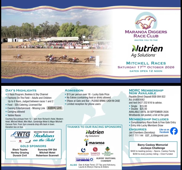 Mitchell Maranoa Races