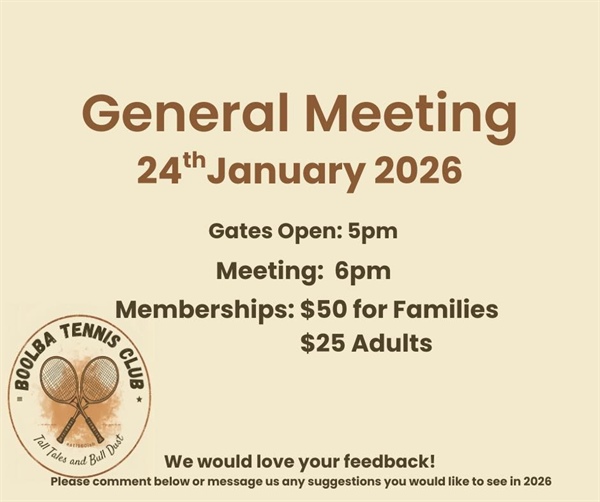 Boolba General Meeting