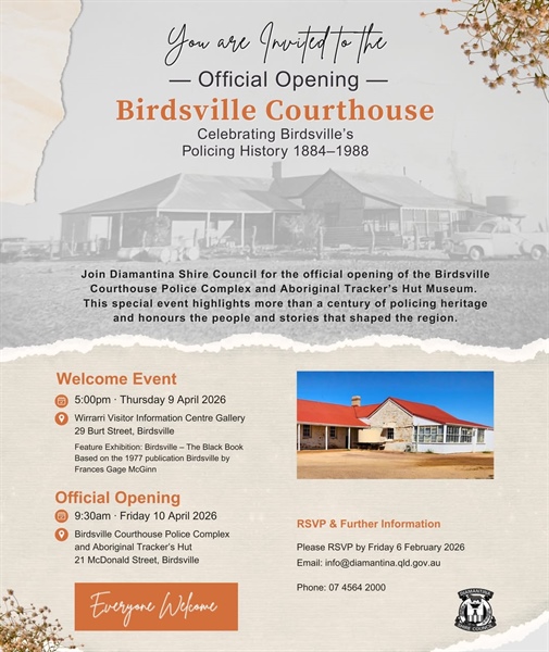 Birdsville Offical Opening Courthouse