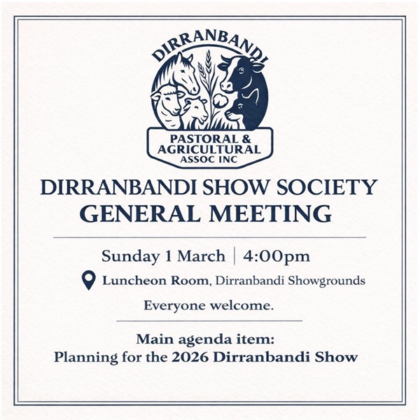 Dirran Show Meeting