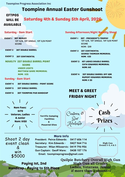 Toompine Easter GunShoot