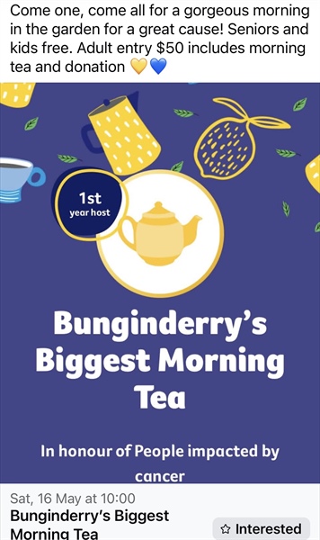 Bunginderry's Biggest Morning Tea