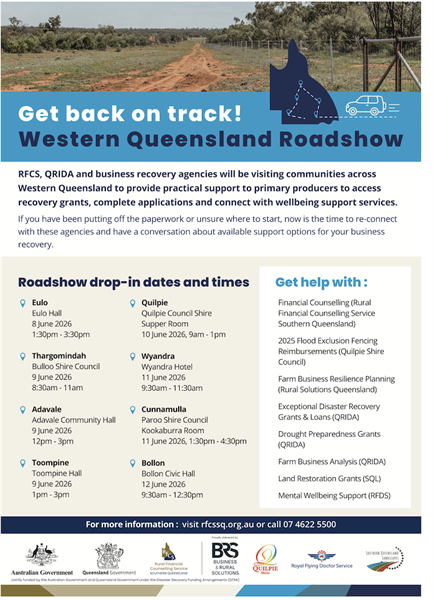 Western QLD Roadshow - RFCS, QRIDA...